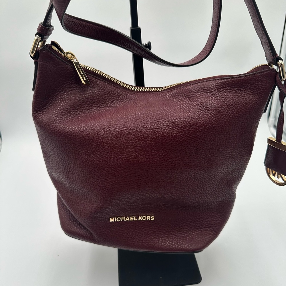 Michael Kors Brown Leather Hobo Bag